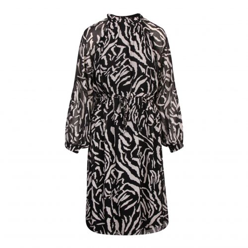 Womens Black Vilucca Zebra Midi Dress 79494 by Vila from Hurleys