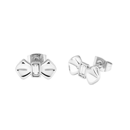 Womens Silver/Crystal Susli Solitaire Bow Studs 43545 by Ted Baker from Hurleys