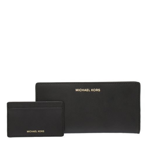 Womens Black Jet Set Large Card Case Carryall 52664 by Michael Kors from Hurleys