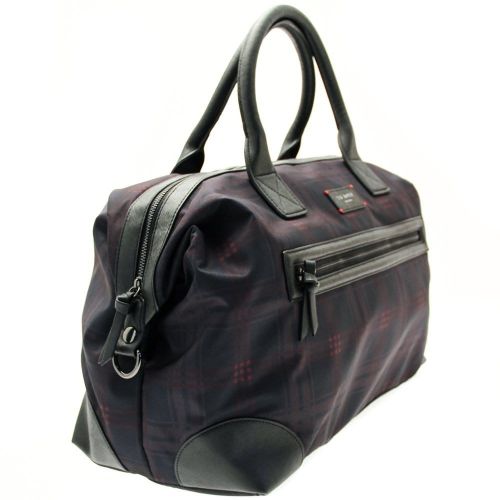Mens Navy Javier Ombre Check Holdall Bag 9805 by Ted Baker from Hurleys