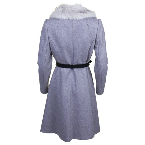 Womens Light Grey Narniaa Faux Fur Trim Coat 14134 by Ted Baker from Hurleys