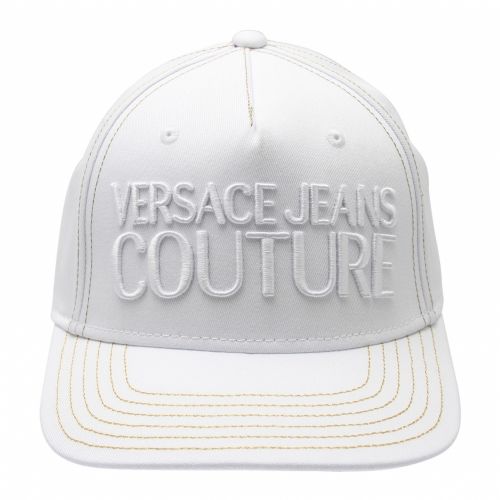 Mens White Branded Logo Cap 55270 by Versace Jeans Couture from Hurleys