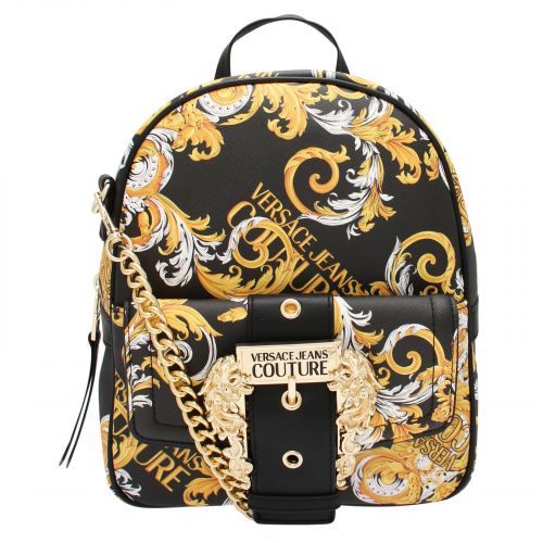 Womens Black Baroque Small Backpack 77215 by Versace Jeans Couture from Hurleys