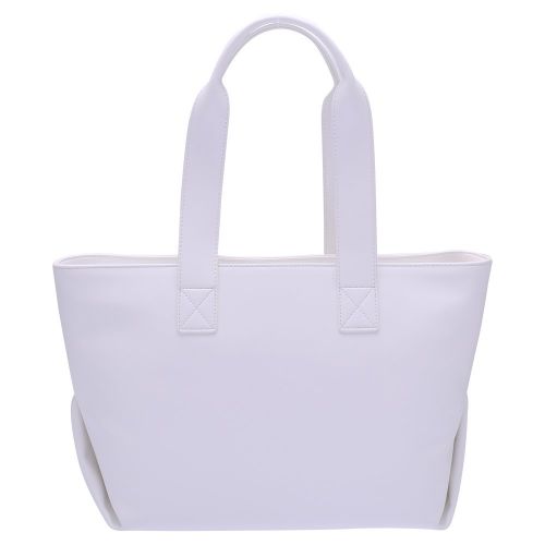 Womens White Optic Logo Soft Shopper Bag 105796 by Love Moschino from Hurleys