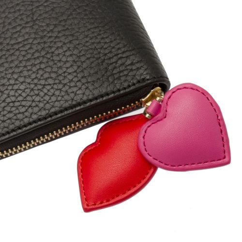 Womens Black Heart & Lips Continental Purse 27820 by Lulu Guinness from Hurleys