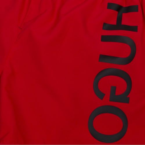 Mens Red Saba Side Logo Swim Shorts 45330 by HUGO from Hurleys