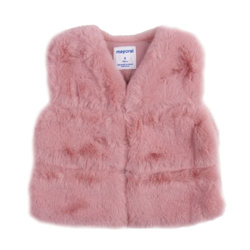 Girls Blush Faux Fur Gilet 74835 by Mayoral from Hurleys