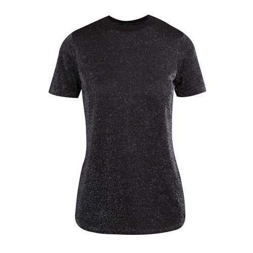 Womens Black Elyas Glitter S/s T Shirt 81354 by Ted Baker from Hurleys