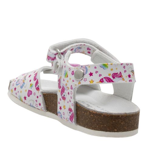 Girls White Sonia Unicorn Sandals (24-35) 58738 by Lelli Kelly from Hurleys