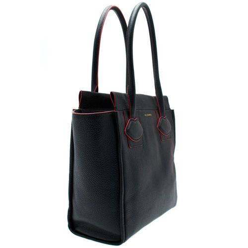Womens Black Lyra Leather Medium Bag 66598 by Lulu Guinness from Hurleys