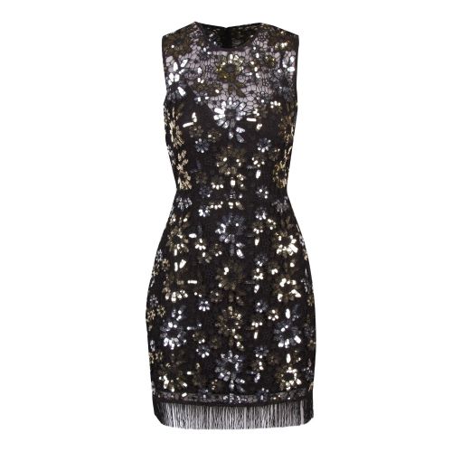 Womens Black Fia Lace Sparkle Sequin Dress 51074 by French Connection from Hurleys