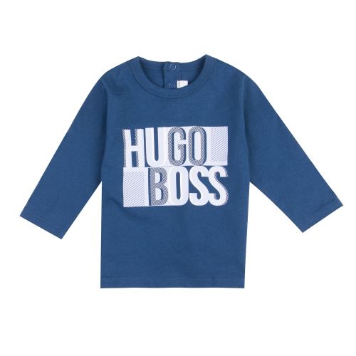 Toddler Dark Obsidian Graphic Logo L/s T Shirt 28351 by BOSS from Hurleys