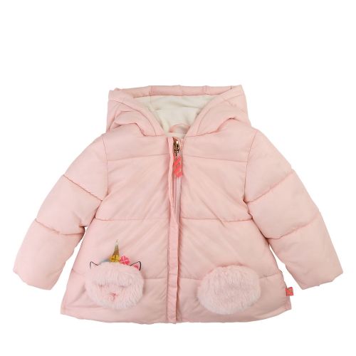Baby Pink Unicorn Padded Coat 45408 by Billieblush from Hurleys