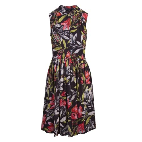 Womens Black/Green Cadencia Drape Sleeveless Dress 41268 by French Connection from Hurleys