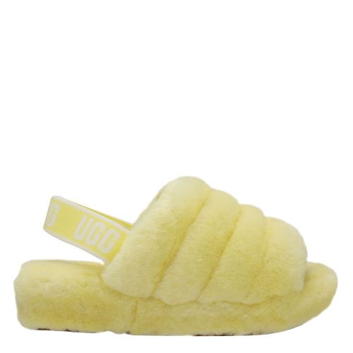 Womens Neon Yellow Fluff Yeah Slide Slippers 82559 by UGG from Hurleys