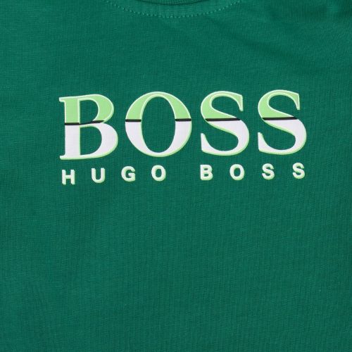 Toddler Green Branded Logo L/s T Shirt 94422 by BOSS from Hurleys