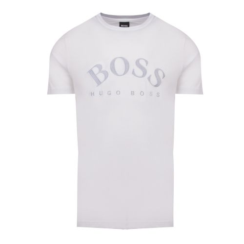 Athleisure Mens White Tee 1 Large Logo S/s T Shirt 55058 by BOSS from Hurleys