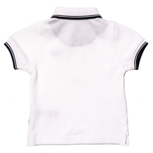 Baby White Branded Tipped S/s Polo Shirt 65326 by BOSS from Hurleys