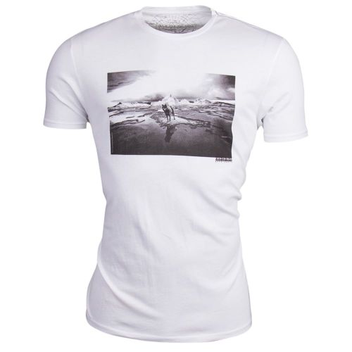 Mens White Savoonga S/s T Shirt 17240 by Napapijri from Hurleys