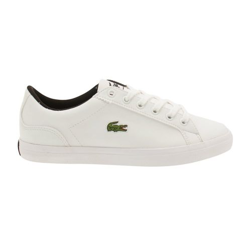Boys White & Black Lerond Trainer 7341 by Lacoste from Hurleys