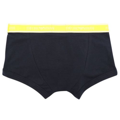 Mens Marine/Colours Core Logoband 3 Pack Trunks 108226 by Emporio Armani Bodywear from Hurleys