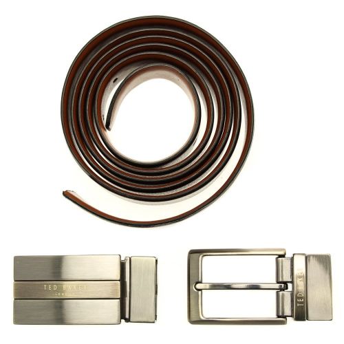 Mens Chocolate Revinit Boxed Belt Gift Set 9808 by Ted Baker from Hurleys