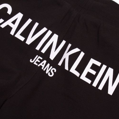 Womens Black Back Logo Sweat Shorts 79499 by Calvin Klein from Hurleys