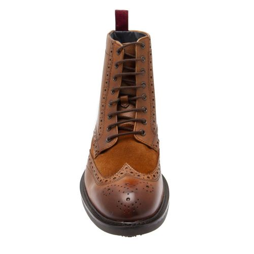Mens Tan Wadelin Brogue Boots 82395 by Ted Baker from Hurleys