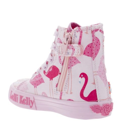 Girls Pink Flamingo Mid Boots (26-35EUR) 25581 by Lelli Kelly from Hurleys