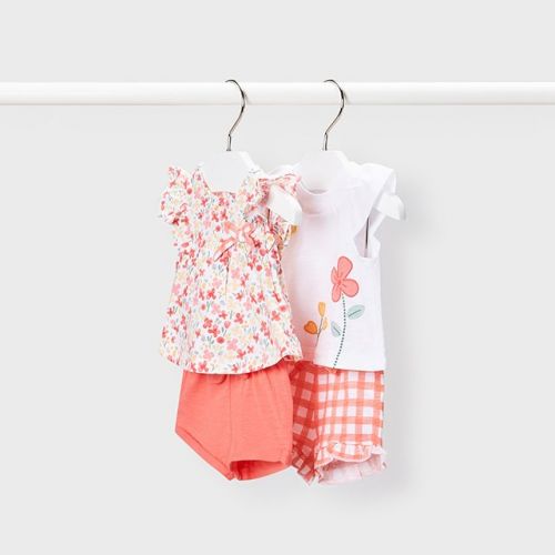 Baby Nectar/White Floral 4 Piece Outfit Set 104461 by Mayoral from Hurleys