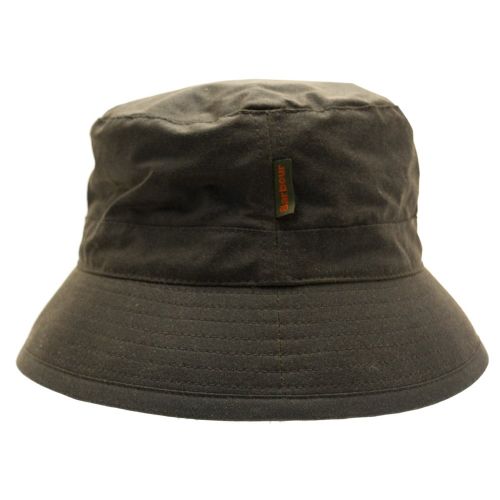 Lifestyle Mens Olive Waxed Sports Bucket Hat 64798 by Barbour from Hurleys