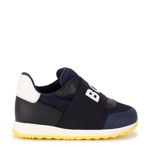 Toddler Navy Contrast Trainer 111357 by BOSS from Hurleys