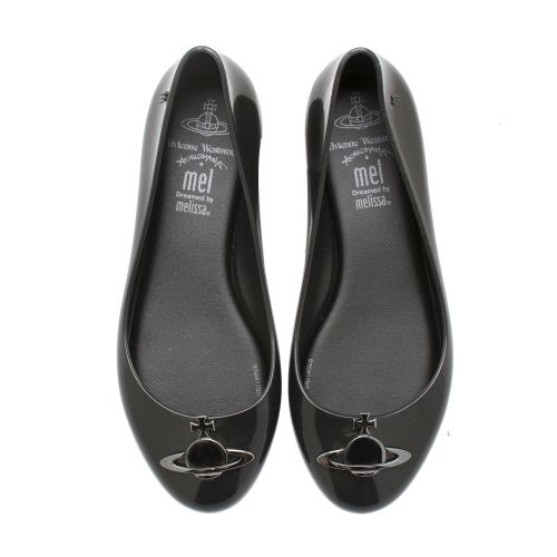 Vivienne Westwood Kids Black Orb Space Love Dolly Shoes (10-2) 21511 by Mini Melissa from Hurleys