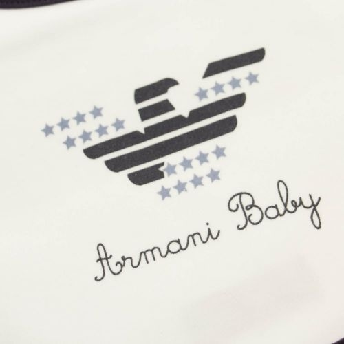 Baby Navy & White 3 Pack Bibs 11657 by Armani Junior from Hurleys
