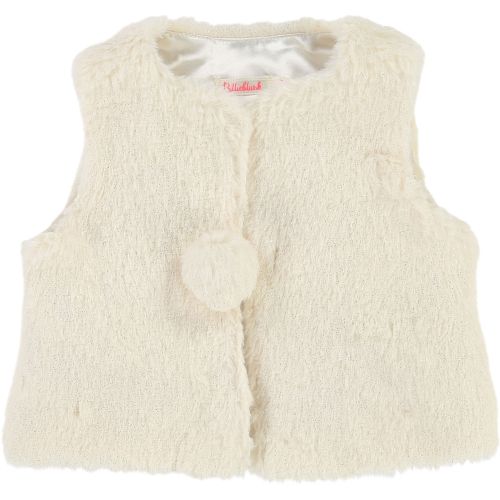 Baby White Faux Fur Gilet 28452 by Billieblush from Hurleys