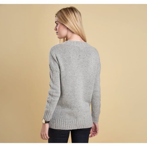 Lifestyle Womens Grey Priory Funnel Neck Knitted Jumper 12496 by Barbour from Hurleys