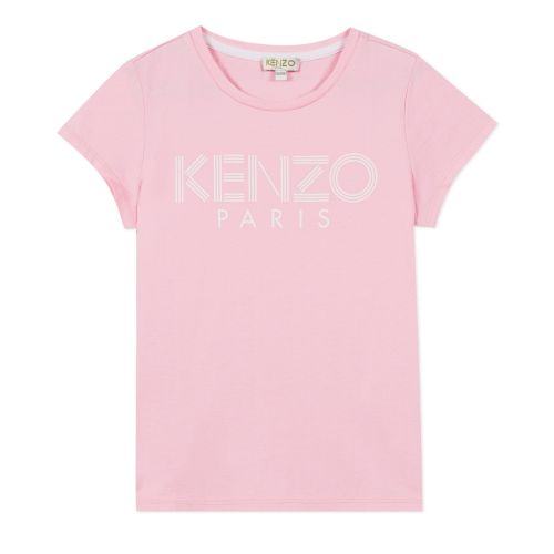 Girls Bubblegum Pink Logo S/s T Shirt 53659 by Kenzo from Hurleys