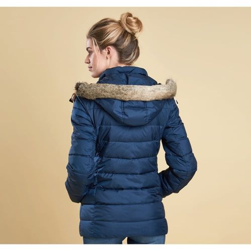 Lifestyle Womens French Navy Shipper Quilted Jacket 12476 by Barbour from Hurleys