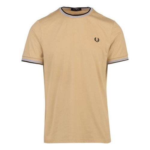 Mens Desert Twin Tipped S/s T Shirt 108330 by Fred Perry from Hurleys