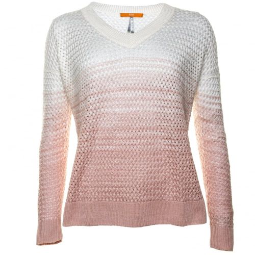 Boss Orange Womens Bright Pink Wirola Knitted Top 54244 by BOSS from Hurleys