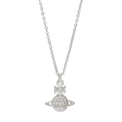Womens Silver/White Tamia Pendant Necklace 76871 by Vivienne Westwood from Hurleys