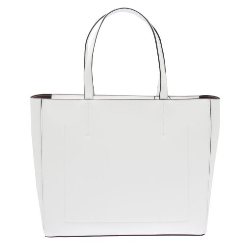 Womens Bright White Logo East West Shopper Bag 38976 by Calvin Klein from Hurleys