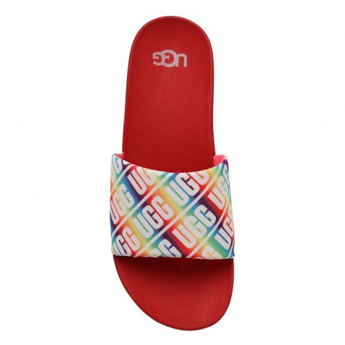 Kids Pink Rainbow Beach Slides (12-5) 85560 by UGG from Hurleys