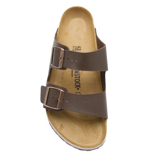 Mens Dark Brown Arizona Birko-Flor Slide Sandals 41609 by Birkenstock from Hurleys