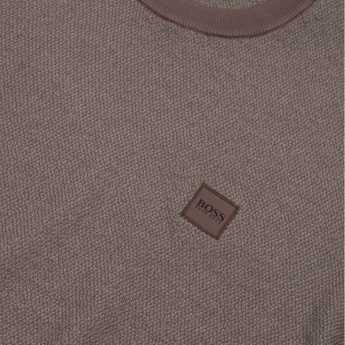 Casual Mens Khaki Kollege Wool Crew Knitted Jumper 51559 by BOSS from Hurleys
