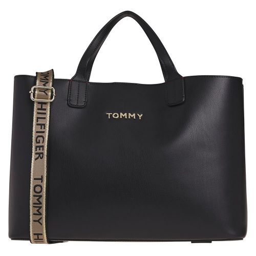 Womens Black Iconic Tommy Tote Bag 81060 by Tommy Hilfiger from Hurleys