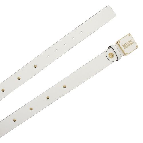 Womens White Logo Plaque Belt 82252 by Versace Jeans Couture from Hurleys