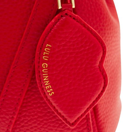Womens Red Grainy Leather Small Rita Bag 72732 by Lulu Guinness from Hurleys