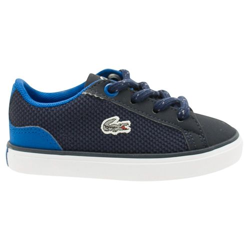 Infants Navy Blue Lerond Trainers (4-9) 14331 by Lacoste from Hurleys
