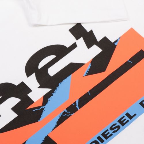 Mens White T-Diego-YA S/s T Shirt 35006 by Diesel from Hurleys